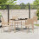 VidaXL vidaXL Garden Dining Set 5 pcs Beige Poly Rattan 3