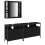 VidaXL vidaXL Bathroom Vanity Units with Shelf 3 pcs Black Engineered wood 3