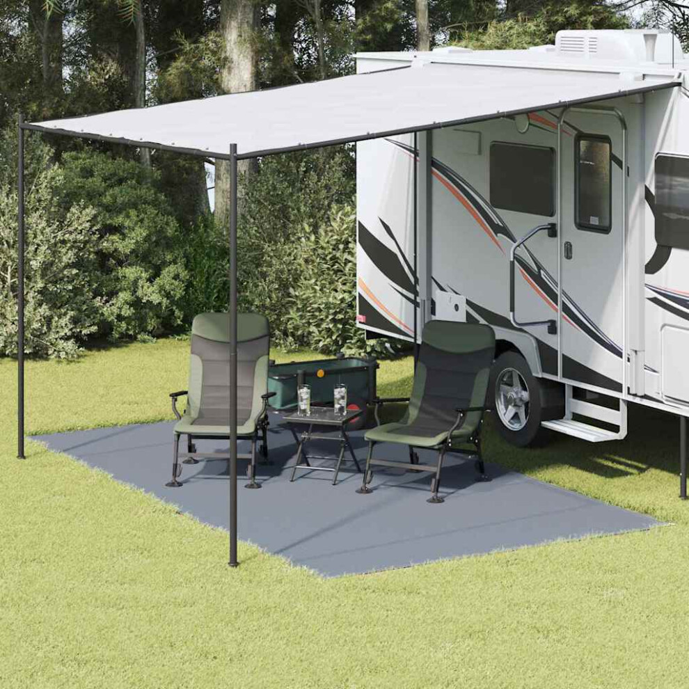 Vidaxl Tent Carpet Folding Blue And Grey 450 X 250 Cm Polyethylene
