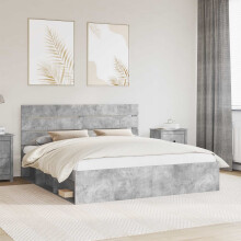 vidaXL Bed Frame with Headboard Concerte 180 x 200 cm Solid Pine Wood