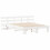 VidaXL vidaXL Bed Frame with Headboard White 150 x 200 cm Solid Pine Wood 3