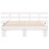 VidaXL vidaXL Bed Frame with Headboard White 150 x 200 cm Solid Pine Wood 4
