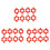 24PCS Dumbbell Nut,Dumbbell Rod Nut,Spinlock Collars for Barbells Bars Training Sports Accessories 1