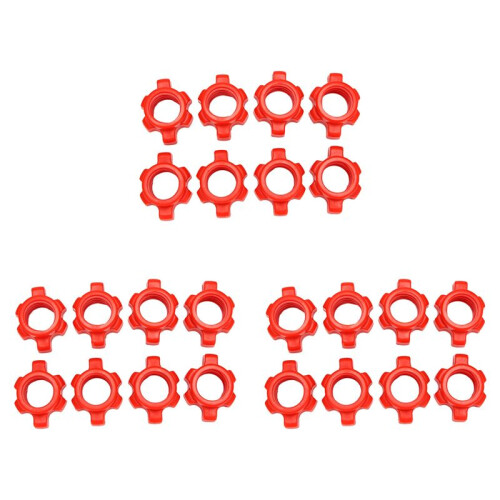 24PCS Dumbbell Nut,Dumbbell Rod Nut,Spinlock Collars for Barbells Bars Training Sports Accessories