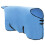 VidaXL vidaXL Horse Blanket Full Aqua 135 cm Polyester 3