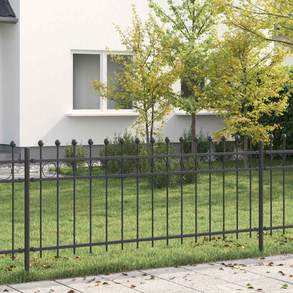 Vidaxl Ring Fence Tilburg Black