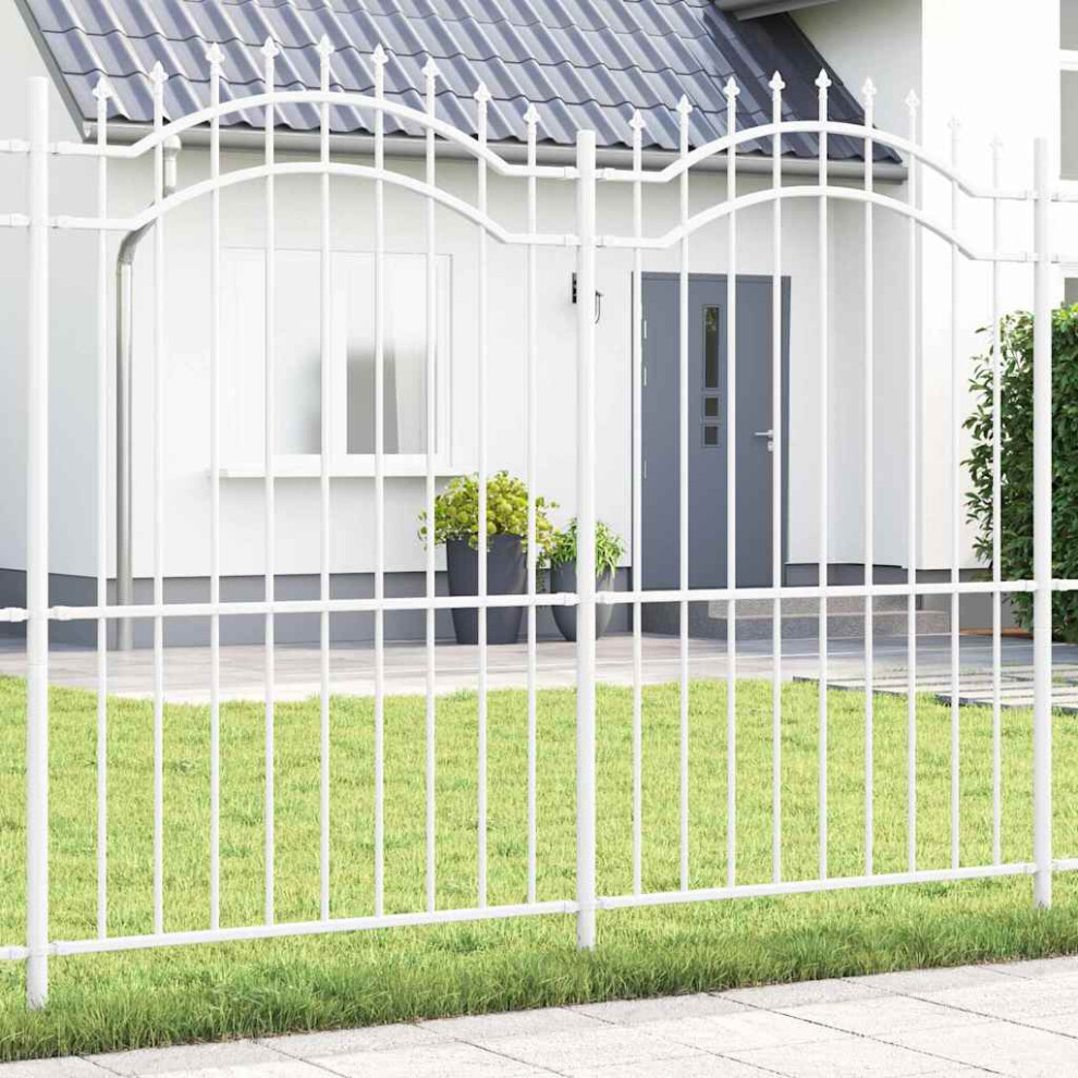 Vidaxl Garden Fence Woerden White 240 X 215 Cm Powder-Coated Steel