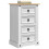 VidaXL vidaXL Bedside Table Corona White 53 x 39 x 84 cm Solid Pine Wood 3
