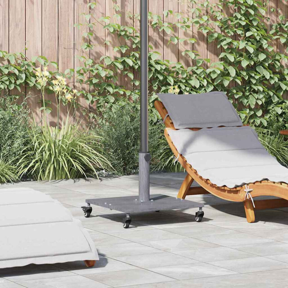 Vidaxl Parasol Base Dark Grey Wood Look 45 X 45 X 31.5 Cm