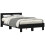 VidaXL vidaXL Bed Frame with LED Black Oak 120 x 190 cm Engineered Wood 2