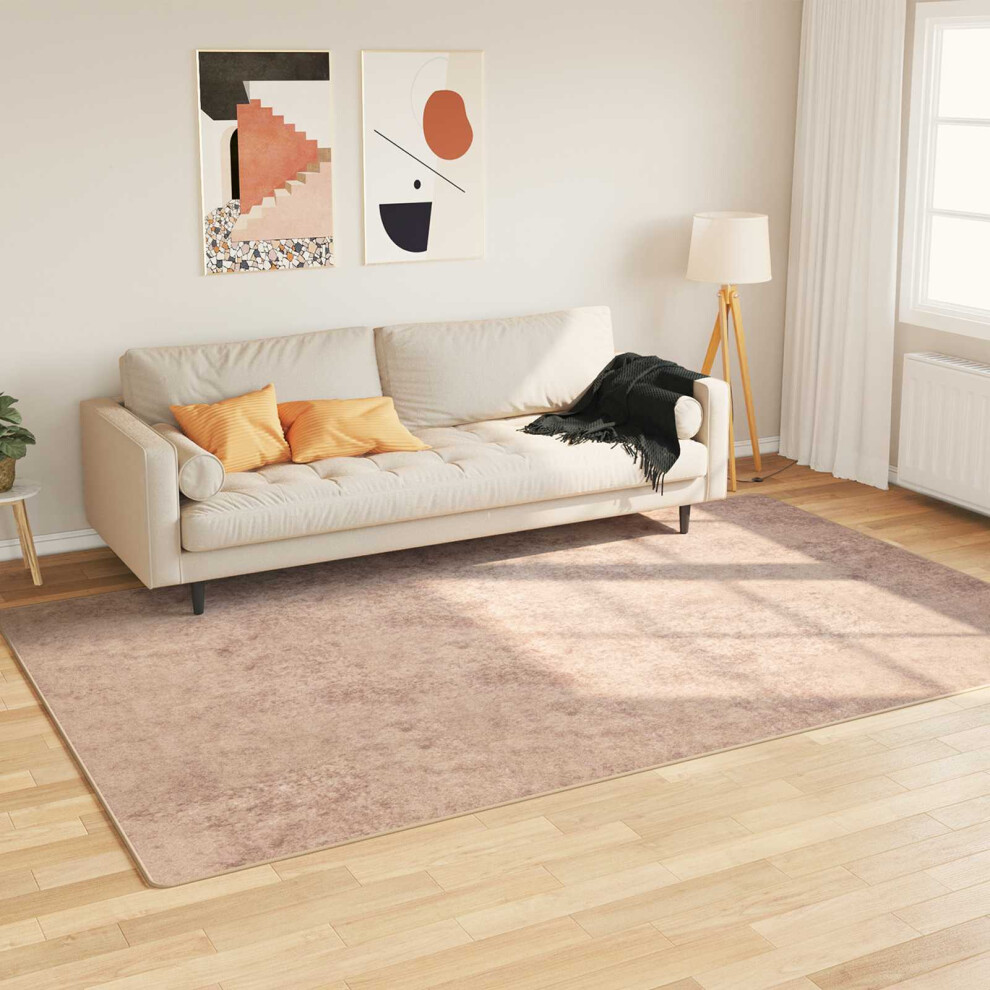 Vidaxl Rug Runner Marsa Sand 190 X 300 Cm Polyester And Pvc