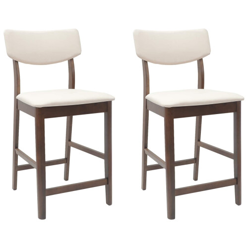 VidaXL vidaXL Dining Chairs 2 pcs Light Brown 48 x 49 x 95 cm 1