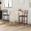 VidaXL vidaXL Dining Chairs 2 pcs Light Brown 40 x 47.5 x 99.5 cm 3