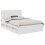 VidaXL vidaXL Bed Frame with Headboard White 150 x 200 cm Solid Pine Wood 2