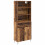 VidaXL vidaXL Highboard with Drawer 2 pcs Old Wood Engineered Wood 2