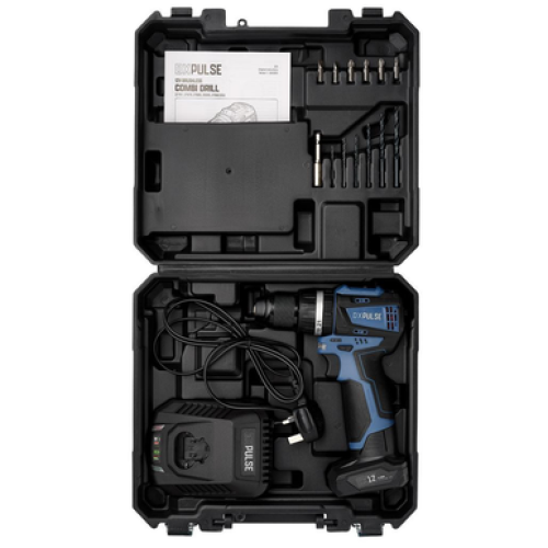 Draper DXPulse Cordless Brushless Combi Drill Kit 1