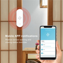 2X Sensor de Vibración Inteligente Tuya WiFi, Detección de Movimiento, Monitor Remoto en Tiempo Real, Alarma para Cajones de Ventanas del Hogar