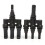 4X Photovoltaic Connector T-Type Four-Way One-Point Four-Way Conversion Connector Solar Panel Assembly Parallel Plug 3
