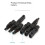 4X Photovoltaic Connector T-Type Four-Way One-Point Four-Way Conversion Connector Solar Panel Assembly Parallel Plug 9