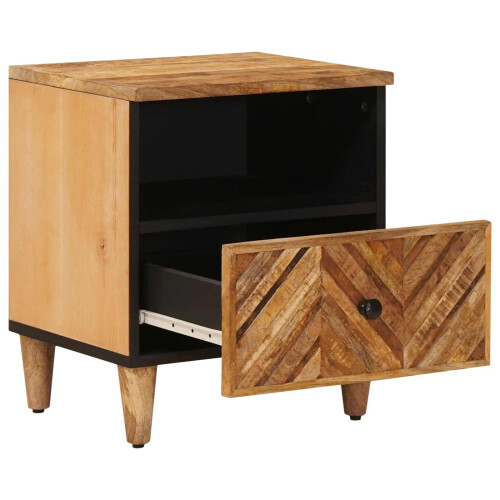 VidaXL vidaXL Bedside Table 2 pcs Brown 50 x 33 x 60 cm Solid Mango Wood 1