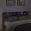 VidaXL vidaXL Storage Headboard with LED Brown Oak Engineered Wood 3