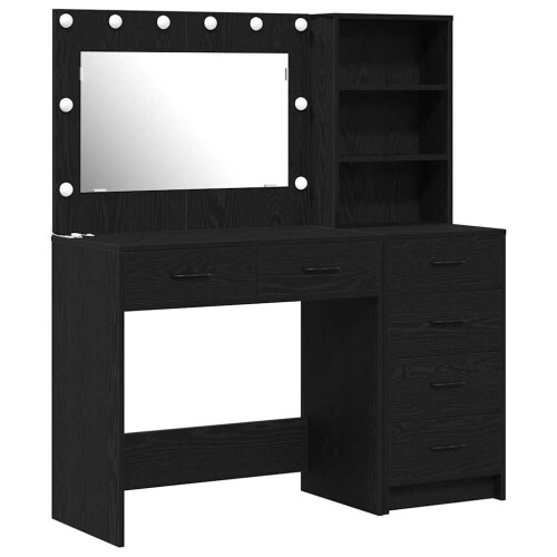 VidaXL vidaXL Dressing Table Black 78.5 x 41 x 135 cm Engineered wood 1