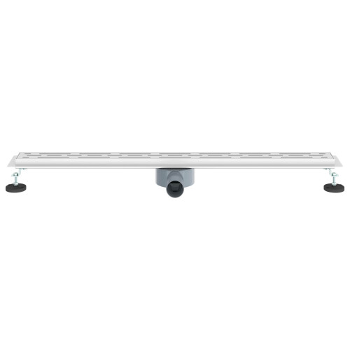 VidaXL vidaXL Shower Drain Line Design with 360 Siphon Silver 90 cm 2