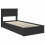 VidaXL vidaXL Storage Bed with Headboard Black 90 x 190 cm Engineered Wood 4