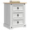 VidaXL vidaXL Bedside Table Corona White 53 x 39 x 66 cm Solid Pine Wood 3