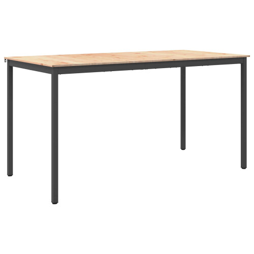 VidaXL vidaXL Bar Table Natural 200 x 100 x 105 cm Solid Pine Wood 1