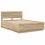 VidaXL vidaXL Bed Frame Sonoma Oak 150 x 200 cm Engineered Wood 4
