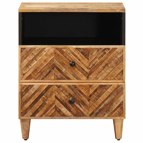 VidaXL vidaXL Bedside Table Brown 50 x 33 x 60 cm Solid Mango Wood 2