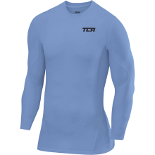 Camiseta Térmica de Compresión para Hombre Entrenamiento Running Azul L — ropa deportiva hombre, camiseta manga larga