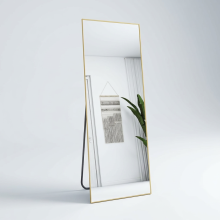 Koonmi Standing Wall Mirror 140x40 cm Modern Gold Metal Frame — standing mirror, wall mirror, full length mirror, gold frame mirror