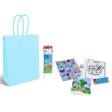 (Blue) Peppa Pig themed 12 Party Bags with Fillers