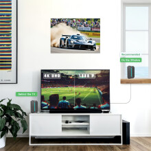 (Black) A one-time investment allows you to receive local TV channels permanently for free, no internet required.