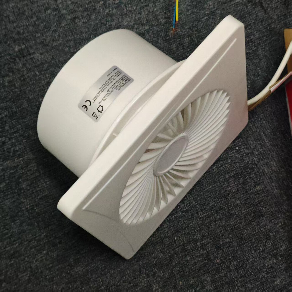(White) 6-Inch Exhaust Fan, Ventilation Fan, Strong Airflow Ventilation Fan, Energy-Saving Small Fan, Silent Exhaust Fan, 5032130946229