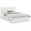 VidaXL vidaXL Bed Frame with Headboard White 150 x 200 cm Solid Pine Wood 2