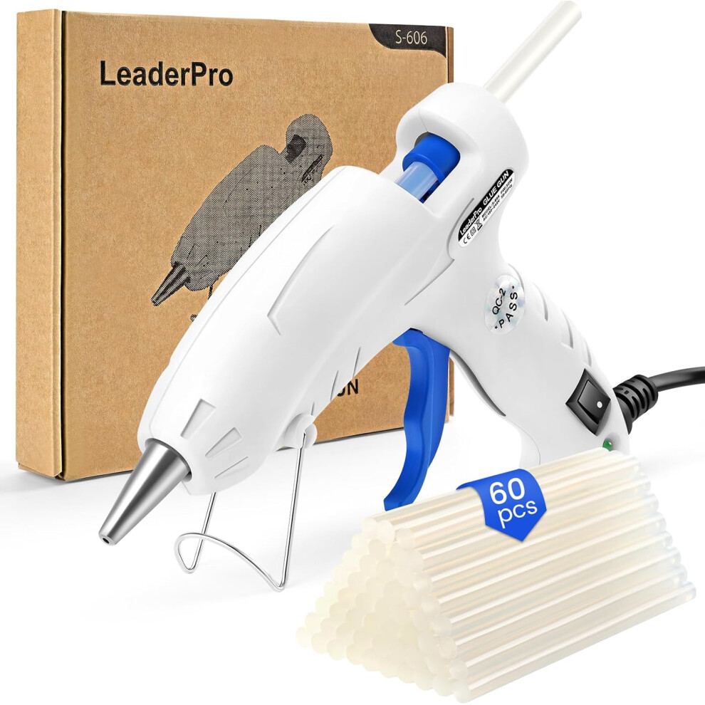 Hot Glue Gun 30W + 60 Hot Glue Sticks 7X140 Mm For Bonding Â Hot Glue Gun, Glue Gun 30W With 60 Sticks, 7Mm 140Mm Glue Sticks, Home Crafting Glueing 5902362840322