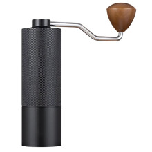 Manual Coffee Grinder with Stainless Steel 7-Star Burr Mill, Double Bearing Design, 25g Capacity