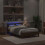 VidaXL vidaXL Bed Frame with LED Artisan Oak 120 x 190 cm Engineered Wood 2