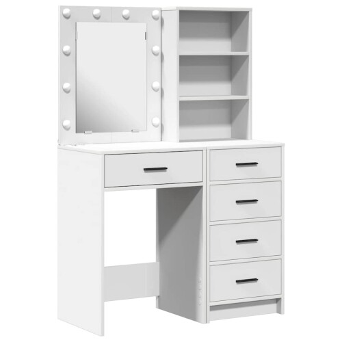 VidaXL vidaXL Dressing Table 2 pcs White 50 x 41 x 135 cm Engineered wood 1