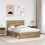 VidaXL vidaXL Bed Frame Artisian Oak 140 x 190 cm Solid Pine Wood 3
