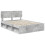 VidaXL vidaXL Bed Frame Concerte Grey 150 x 200 cm Solid Pine Wood 4