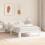 VidaXL vidaXL Bed Frame with Headboard White 120 x 190 cm Solid Pine Wood 3