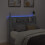VidaXL vidaXL Storage Headboard with LED Grey Sonoma Engineered Wood 3