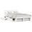 VidaXL vidaXL Bed Frame with Headboard White 150 x 200 cm Solid Pine Wood 2