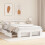 VidaXL vidaXL Bed Frame with Headboard White 150 x 200 cm Solid Pine Wood 3