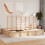 VidaXL vidaXL Bed Frame Brown 200 x 200 cm Solid Pine Wood 3