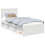 VidaXL vidaXL Bed Frame with Headboard White 90 x 200 cm Solid Pine Wood 2